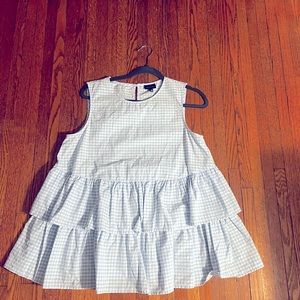 Gingham Babydoll Top